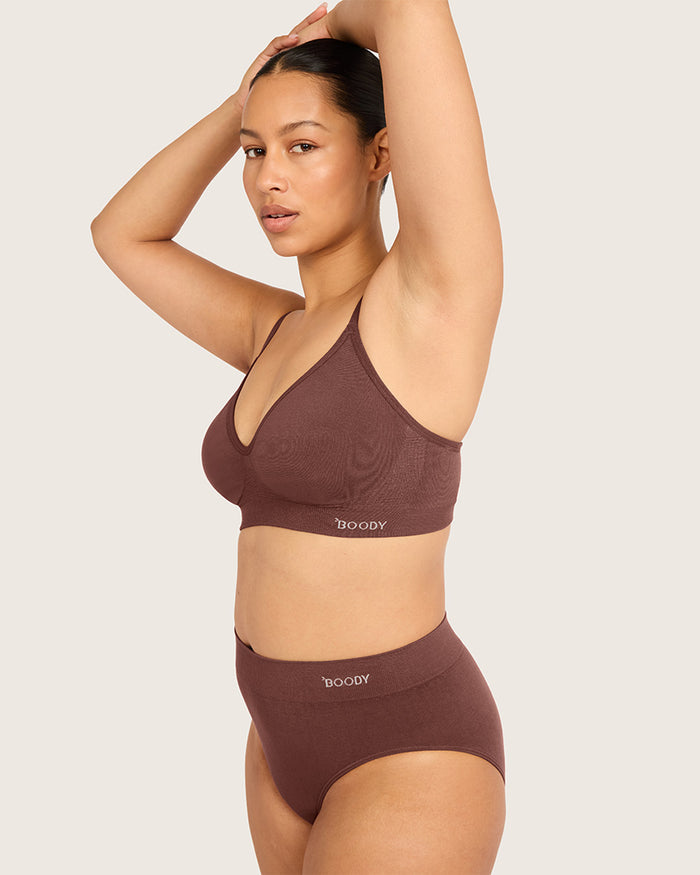Wireless T-Shirt Bra - Espresso