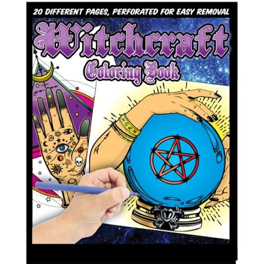 Witchcraft Coloring Book - 20 Different Pages, Perforated For Easy Removal!