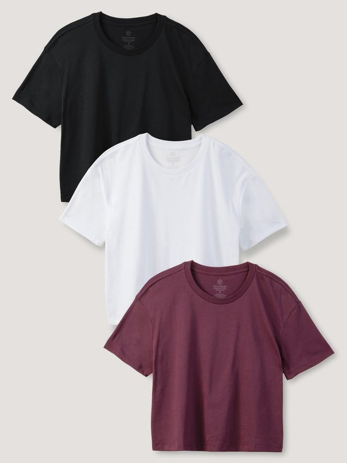 Women's Boxy Tee Essentials 3-Pack