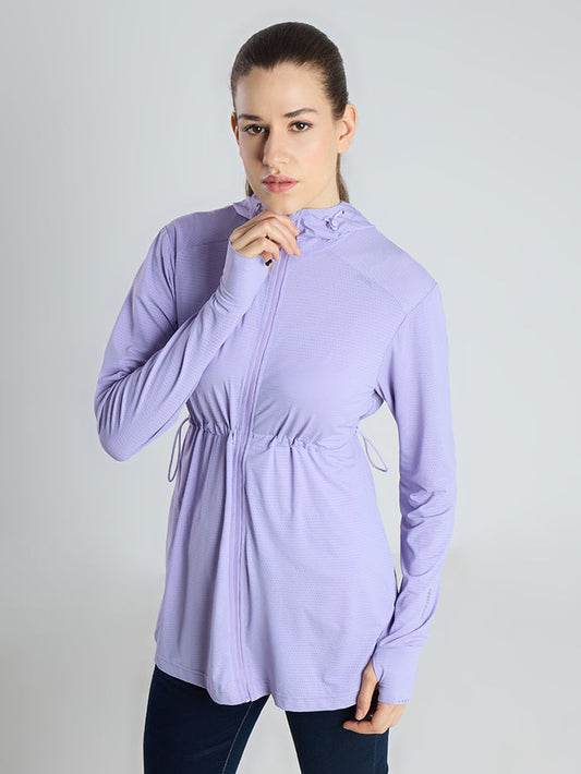 Women's Light Purple Full Length Sun Jacket | AirWeave™