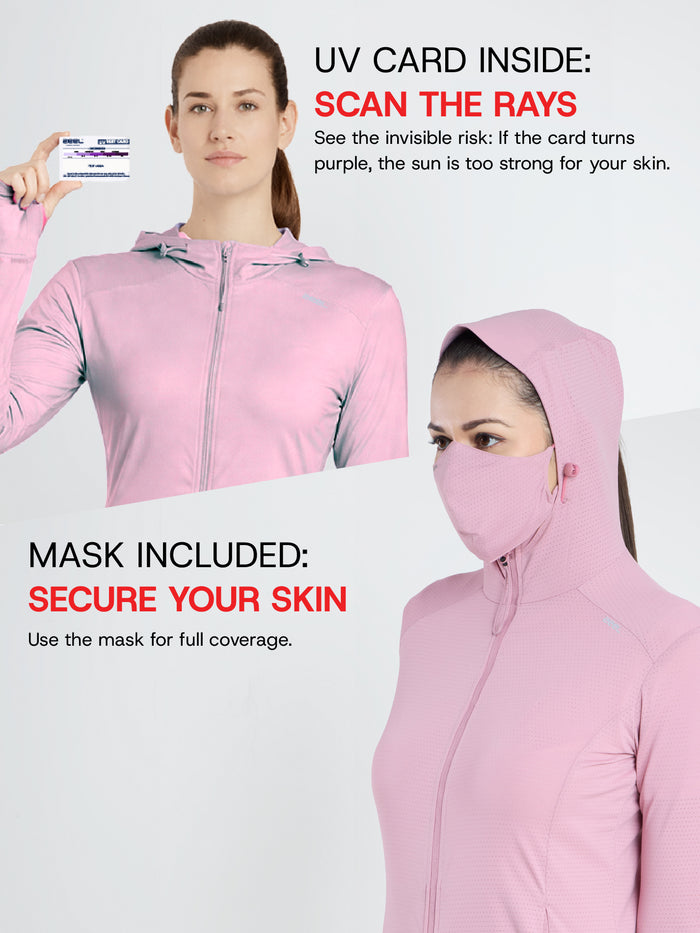 Women's Lotus Pink Mid-Length Sun Jacket | AirWeave™