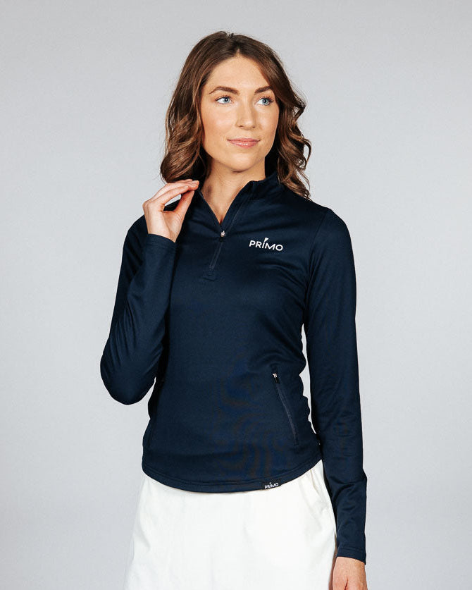 Women's Navy Quarterzip