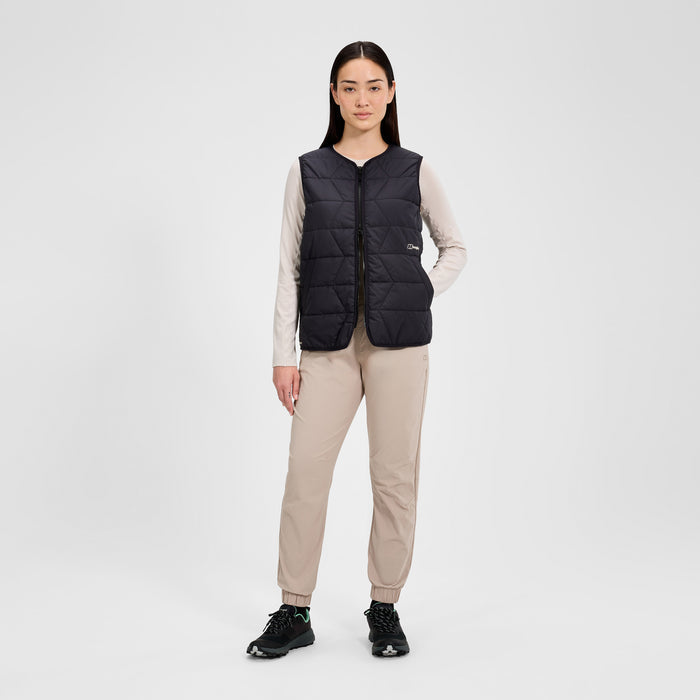 Women's Netherdene Quilted Vest - Black