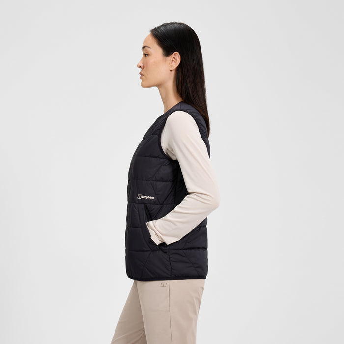 Women's Netherdene Quilted Vest - Black