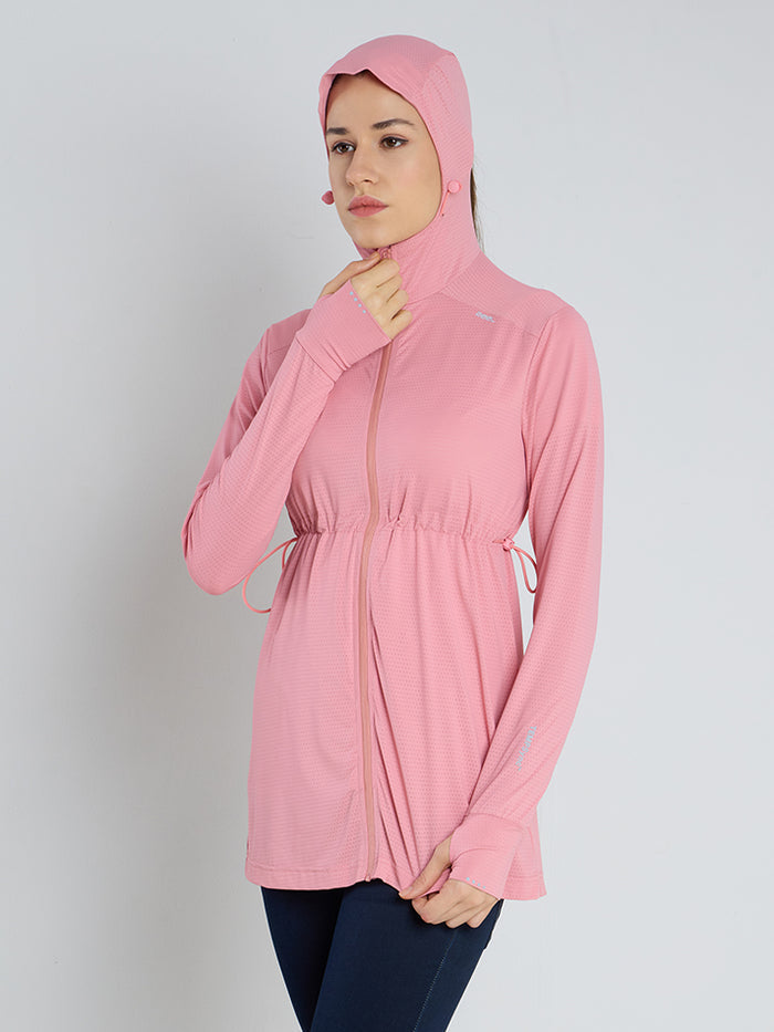 Women's Pink Full Length Sun Jacket | AirWeave™