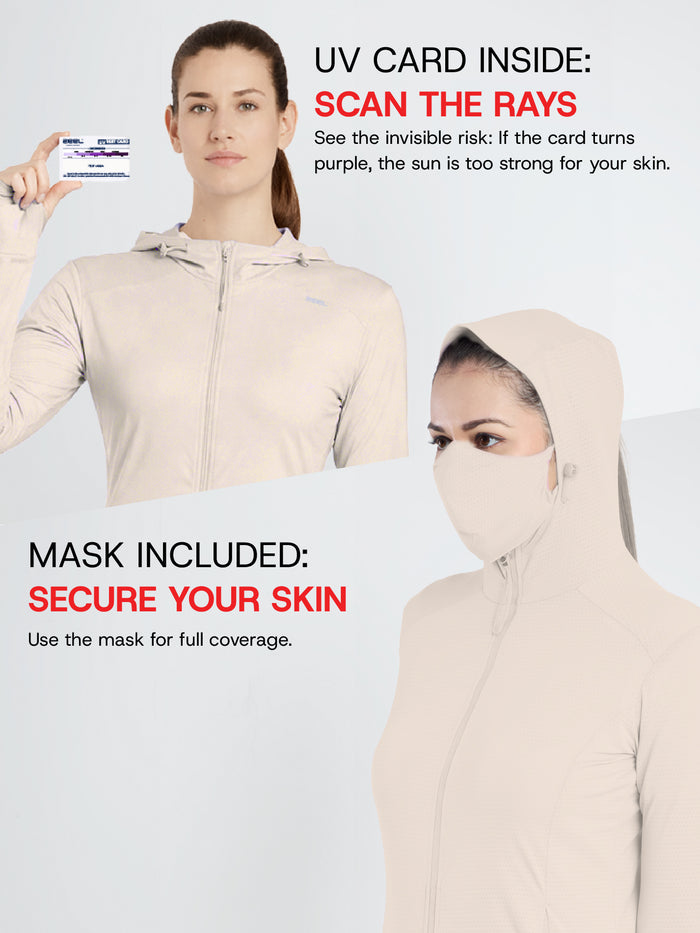 Women's Pink Mid-Length Sun Jacket | AirWeave™