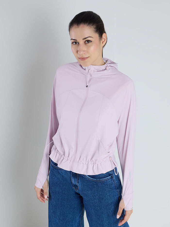 Women's Purple Crop Top Sun Jacket | AirWeave™
