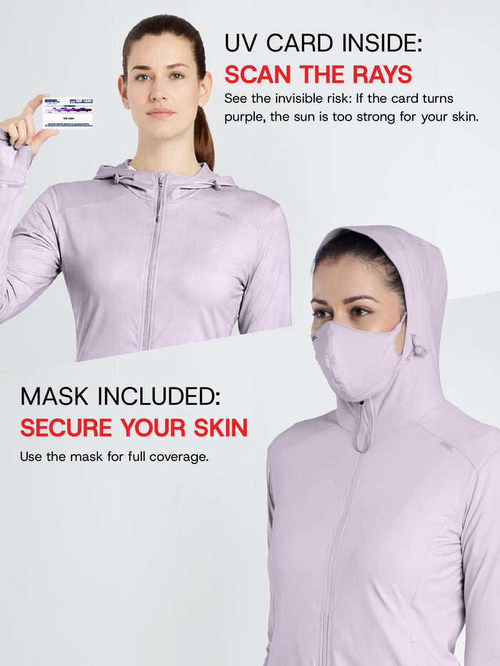 Women's Purple Crop Top Sun Jacket | AirWeave™
