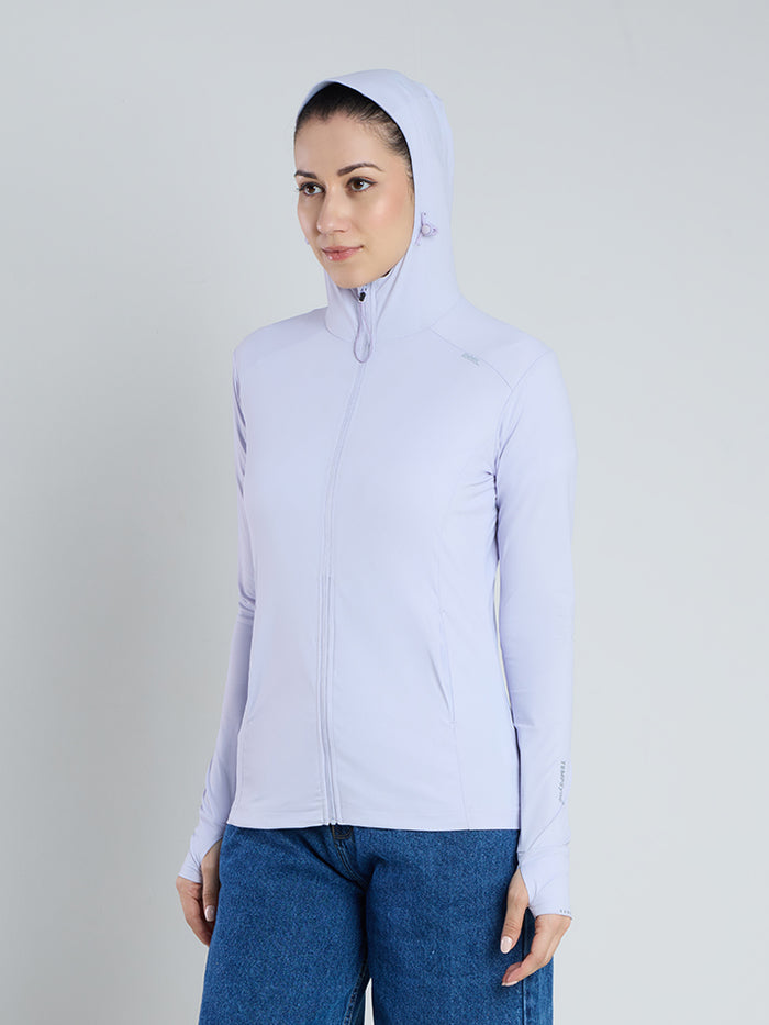 Women's Purple Mid-Length Sun Jacket | AirWeave™