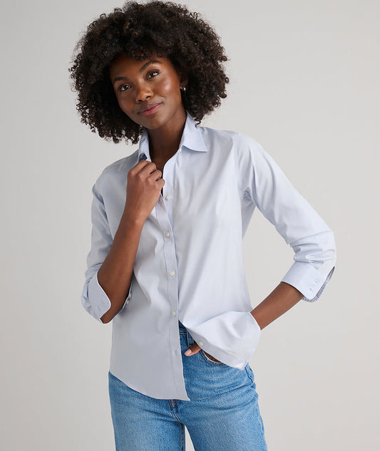 Wrinkle-Free Stretch Cotton Bella Shirt - FINAL SALE