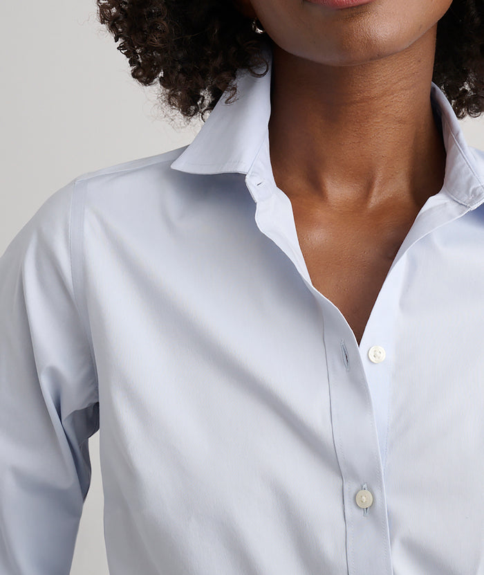Wrinkle-Free Stretch Cotton Bella Shirt - FINAL SALE