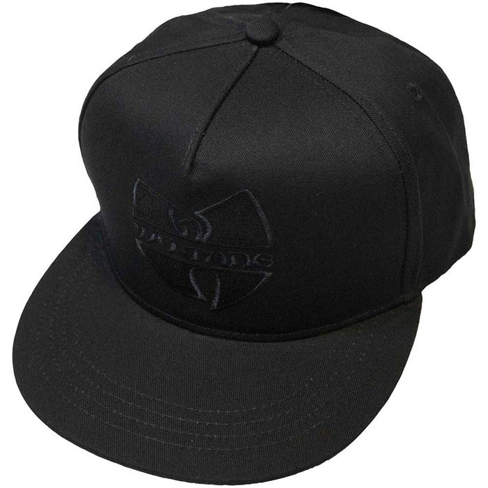 WU-TANG CLAN - BLACK LOGO - Snapback Cap Black