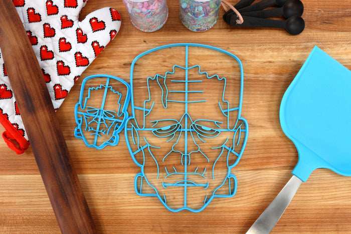 XL 12 Inch Frankenstein Cookie Cutter  - Frankensteins Monster Cookie Cutters - Halloween Party Cake