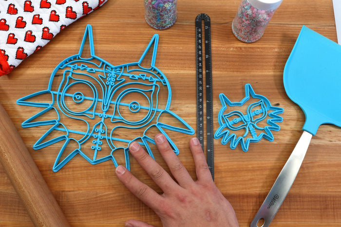 XL 12 Inch Majoras Mask Cookie Cutter -  Zelda Cookie Cake  - Breath of the Wild Cookie Cutter /  Nintendo Gift