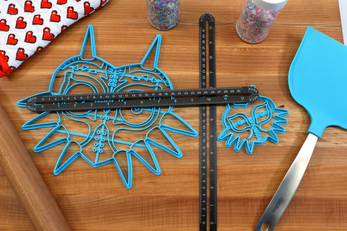 XL 12 Inch Majoras Mask Cookie Cutter -  Zelda Cookie Cake  - Breath of the Wild Cookie Cutter /  Nintendo Gift