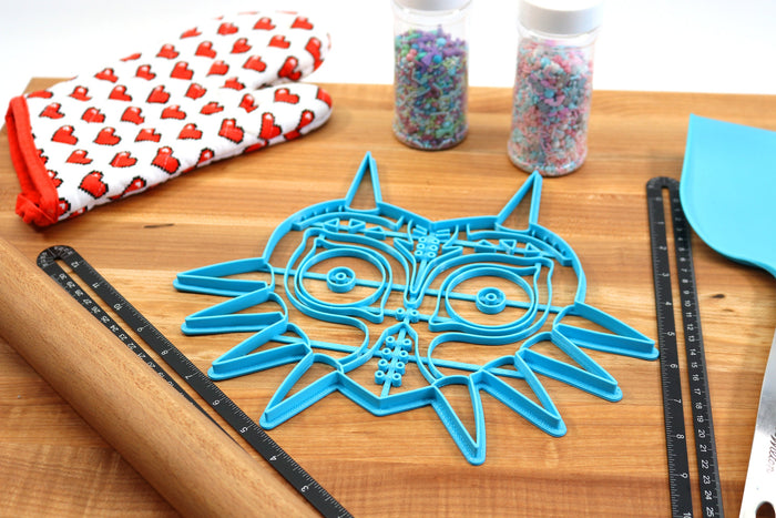 XL 12 Inch Majoras Mask Cookie Cutter -  Zelda Cookie Cake  - Breath of the Wild Cookie Cutter /  Nintendo Gift