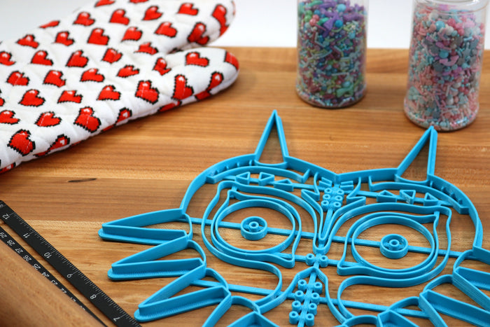 XL 12 Inch Majoras Mask Cookie Cutter -  Zelda Cookie Cake  - Breath of the Wild Cookie Cutter /  Nintendo Gift