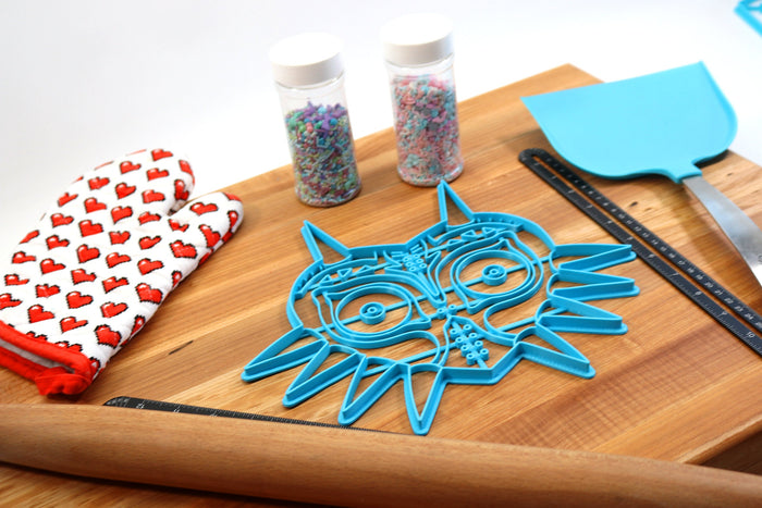 XL 12 Inch Majoras Mask Cookie Cutter -  Zelda Cookie Cake  - Breath of the Wild Cookie Cutter /  Nintendo Gift