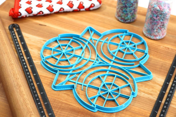 XL 12 Inch Zora Sapphire Cookie Cutter -  Zelda Cookie Cake  - Breathe of the Wild Cookie Cutter /  Nintendo Gift