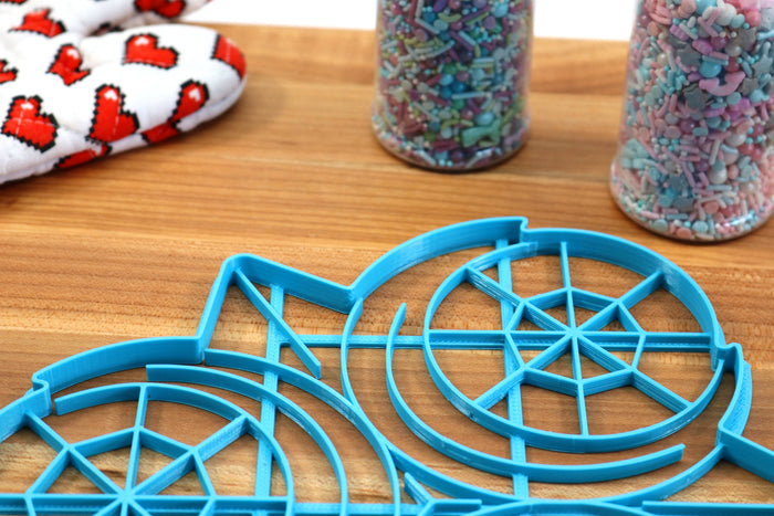 XL 12 Inch Zora Sapphire Cookie Cutter -  Zelda Cookie Cake  - Breathe of the Wild Cookie Cutter /  Nintendo Gift
