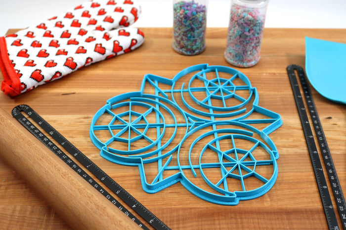 XL 12 Inch Zora Sapphire Cookie Cutter -  Zelda Cookie Cake  - Breathe of the Wild Cookie Cutter /  Nintendo Gift