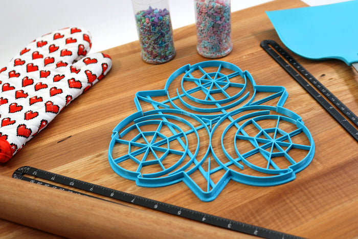 XL 12 Inch Zora Sapphire Cookie Cutter -  Zelda Cookie Cake  - Breathe of the Wild Cookie Cutter /  Nintendo Gift