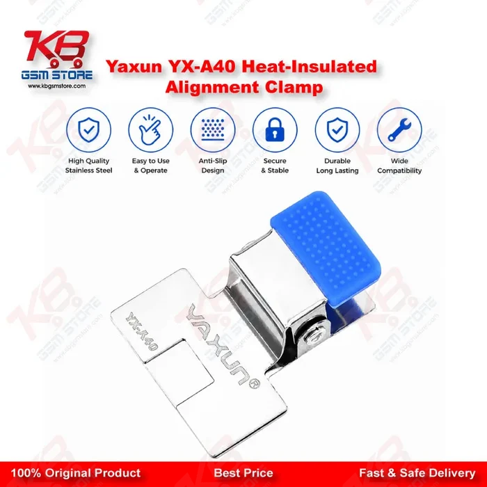 Yaxun YX-A40 Heat-Insulated Alignment Clamp – FPC & Display IC Soldering Fixture