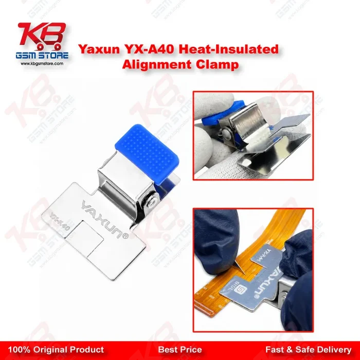 Yaxun YX-A40 Heat-Insulated Alignment Clamp – FPC & Display IC Soldering Fixture