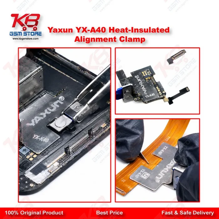 Yaxun YX-A40 Heat-Insulated Alignment Clamp – FPC & Display IC Soldering Fixture