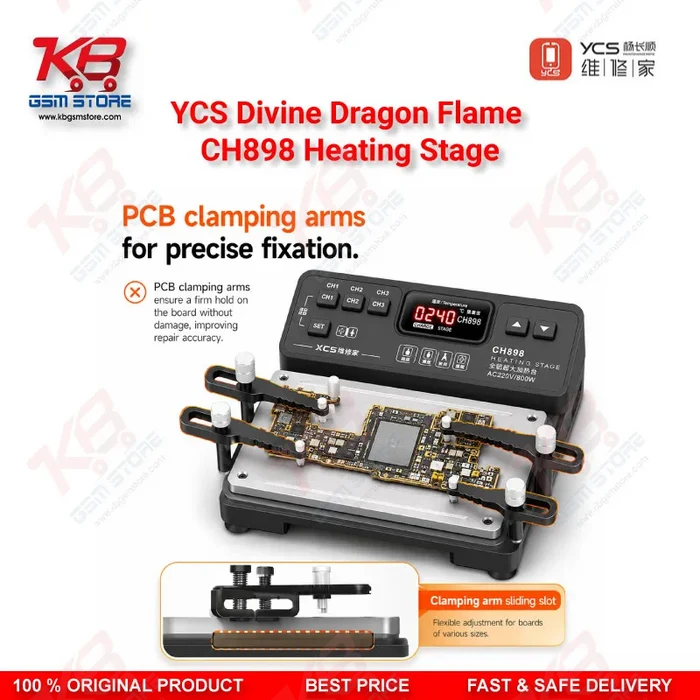 YCS CH898 Divine Dragon Heating Stage – iPhone Motherboard PCB Preheating Station