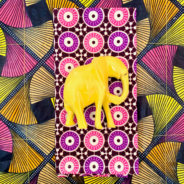 Yellow Elephant Napkin Rings - Ring Set