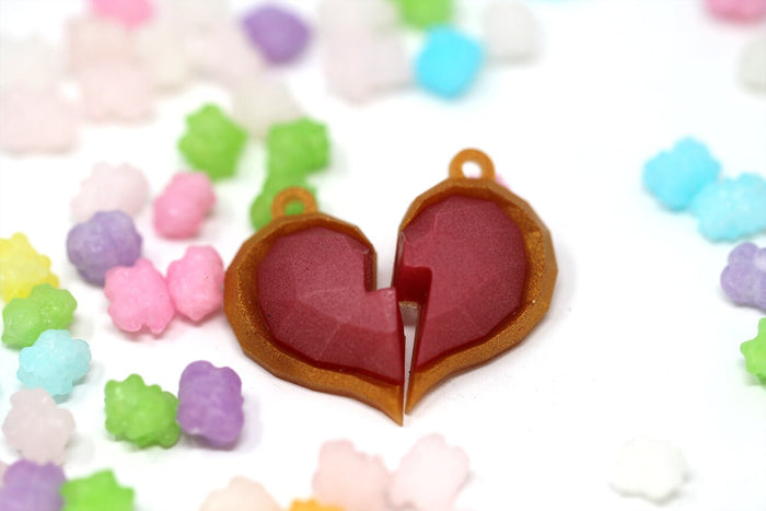 Zelda Companion Heart Container Glow in the Dark Necklace/ Keychain for Legend of Zelda Gamers and Video Game Lovers