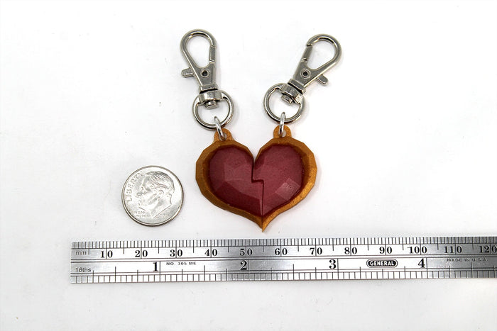 Zelda Companion Heart Container Glow in the Dark Necklace/ Keychain for Legend of Zelda Gamers and Video Game Lovers