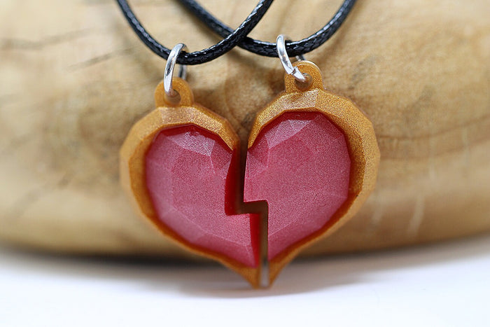 Zelda Companion Heart Container Glow in the Dark Necklace/ Keychain for Legend of Zelda Gamers and Video Game Lovers
