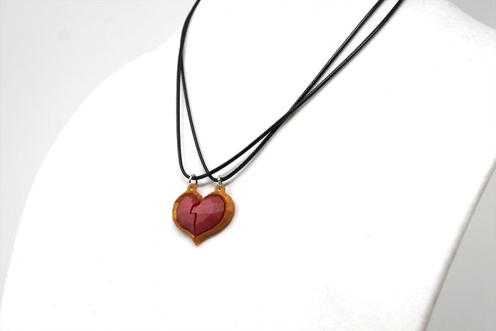 Zelda Companion Heart Container Glow in the Dark Necklace/ Keychain for Legend of Zelda Gamers and Video Game Lovers