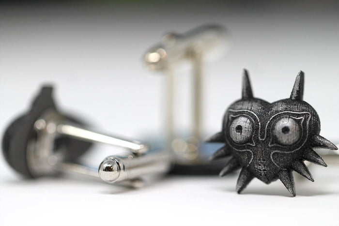 Zelda Cufflinks *Majoras Mask, Ocarina, Hylian Shield* Legend of Zelda Breath of the Wild - Nintendo/Zelda Gift