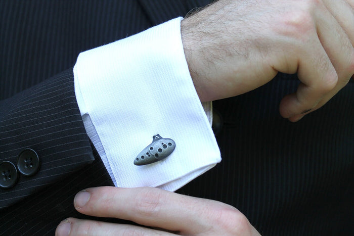 Zelda Cufflinks *Majoras Mask, Ocarina, Hylian Shield* Legend of Zelda Breath of the Wild - Nintendo/Zelda Gift