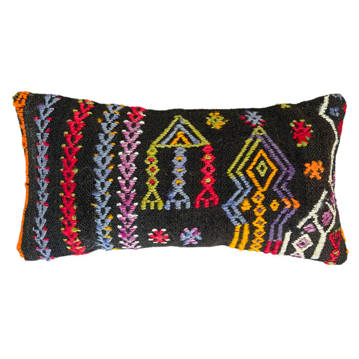 Zephyr Lumbar Kilim Pillow (8x16)