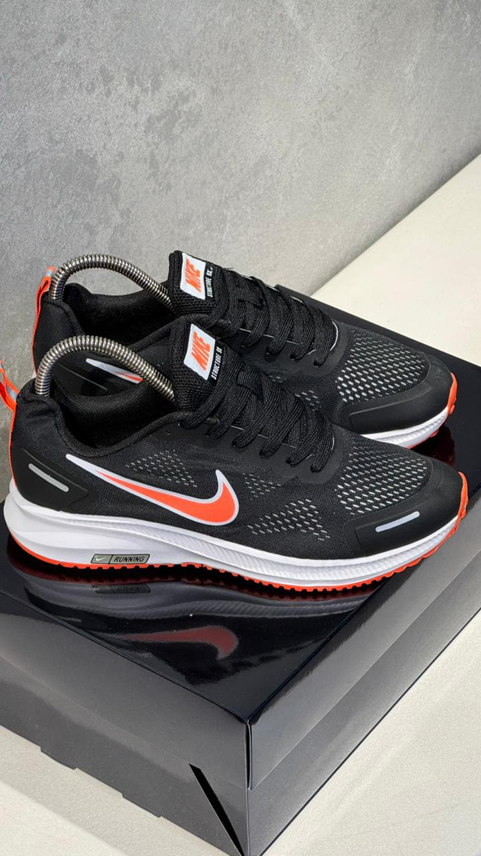 NIKE ZOON RUNNING NEGRO NARANJA